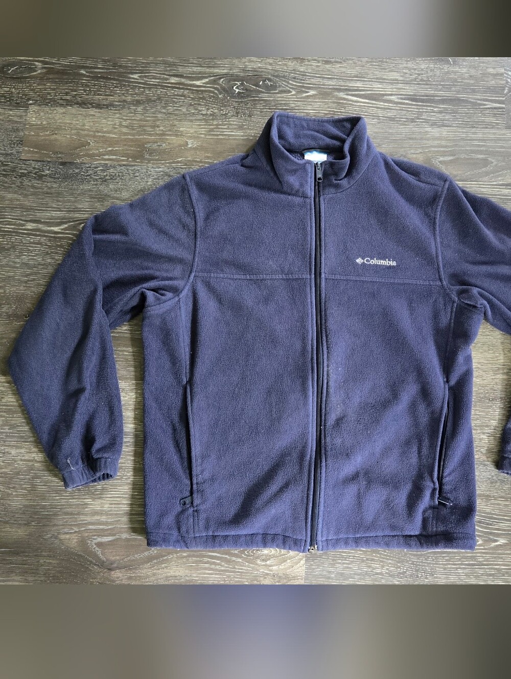 Columbia Men's Navy Full‑Zip Fleece Jacket, Size XL